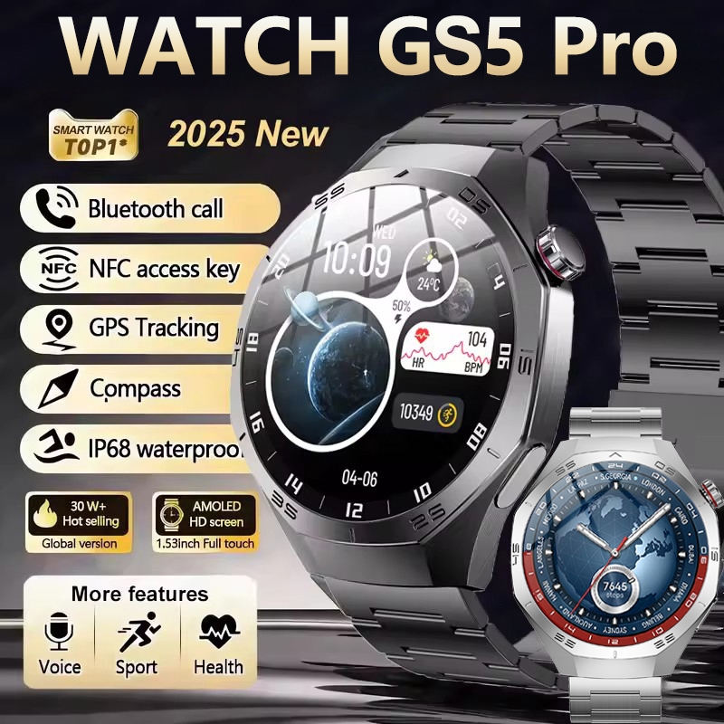 Smartwatch Watches For Women With Gps - Original GS5 Pro GPS Sports IP68