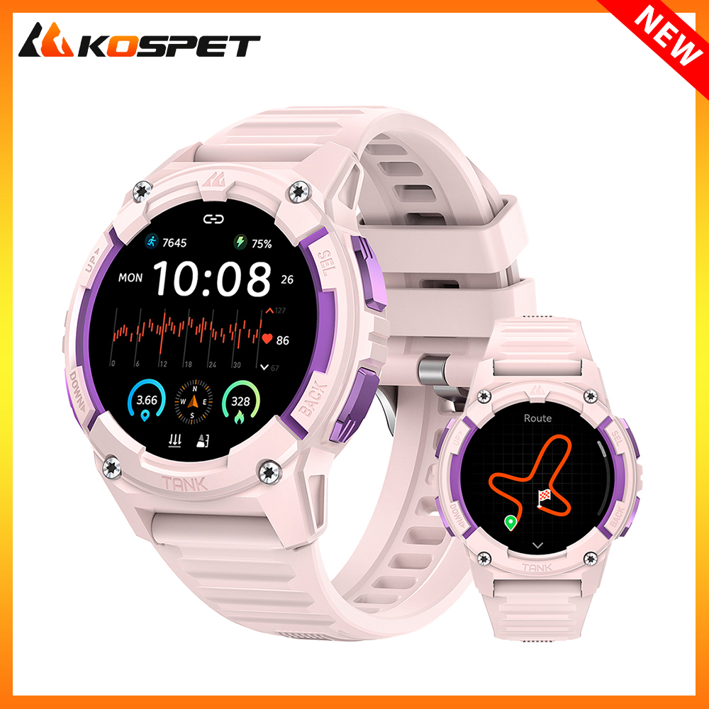 KOSPET TANK S2 GPS Smart Watch - Smartwatch Watches For Women With Gps recension och pris