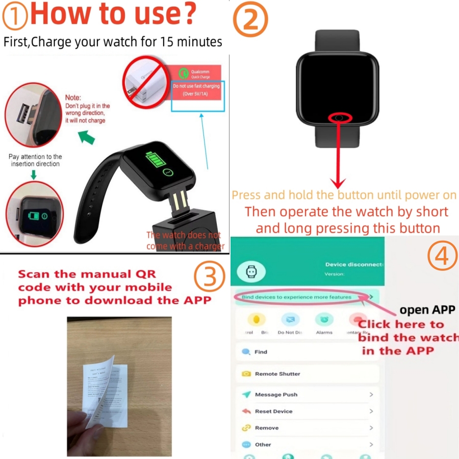 Sport Smartwatch Fitness Brace - Smartwatch Watches For Girls recension och pris
