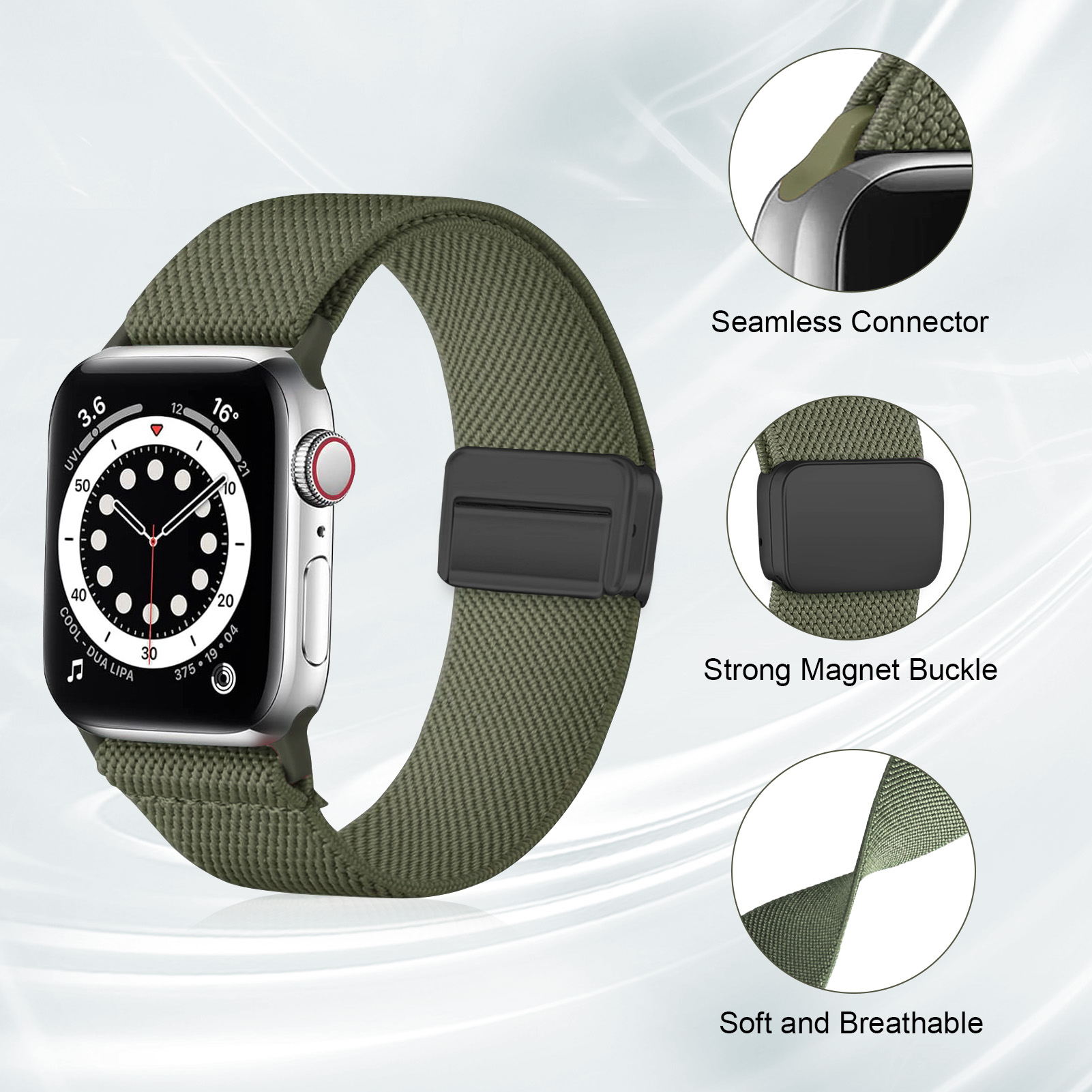 Magnetic strap For Apple Watch - Smartwatch Watches For Girls recension och pris