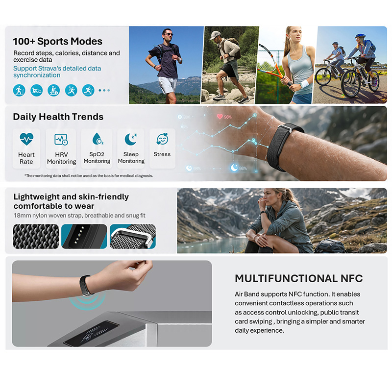 VALDUS Air Band Smart Bracelet - Smartwatch Watches For Girls recension och pris