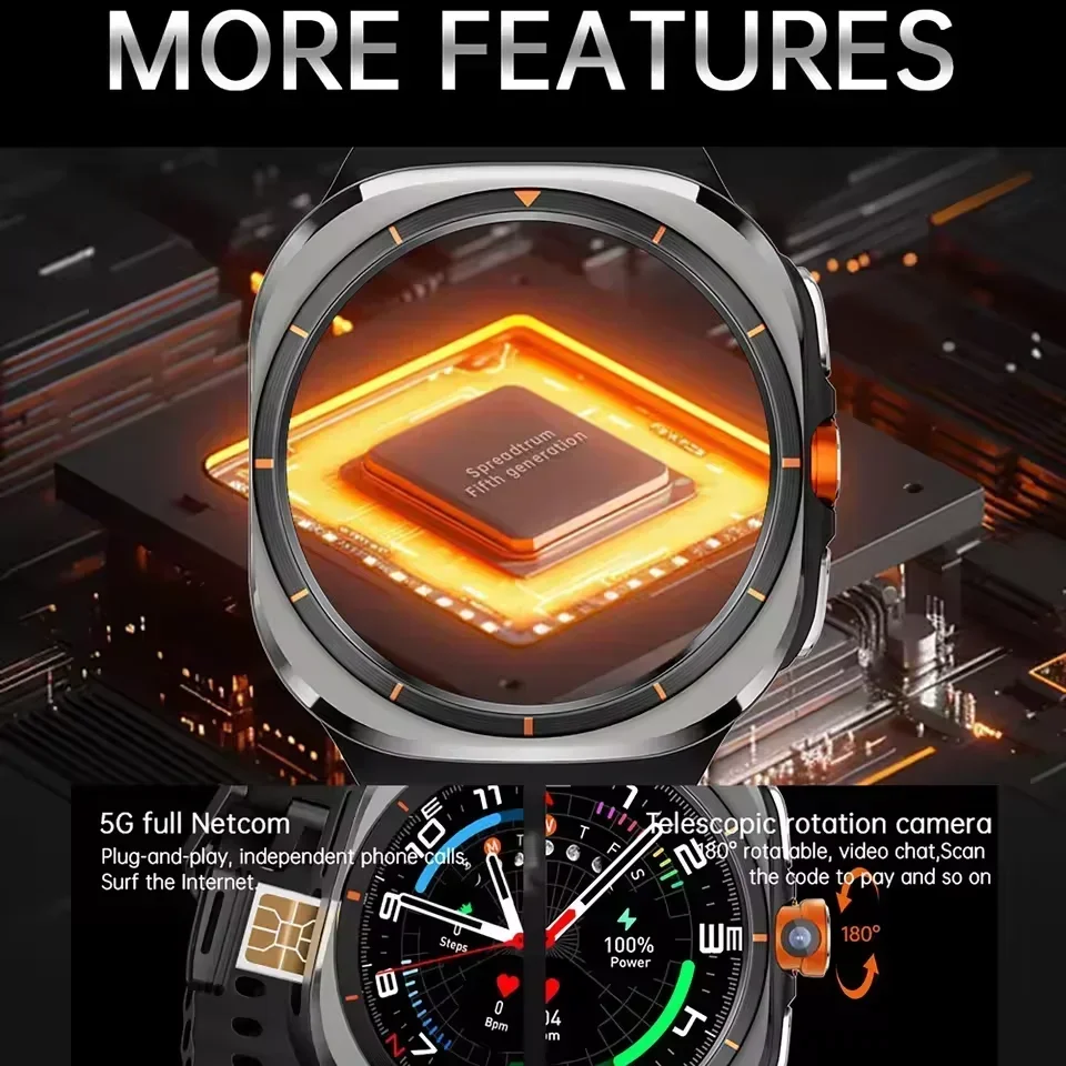 U8 Smart Watch 4G 5G Rotatable - Smartwatch Watches For Women With Gps recension och pris