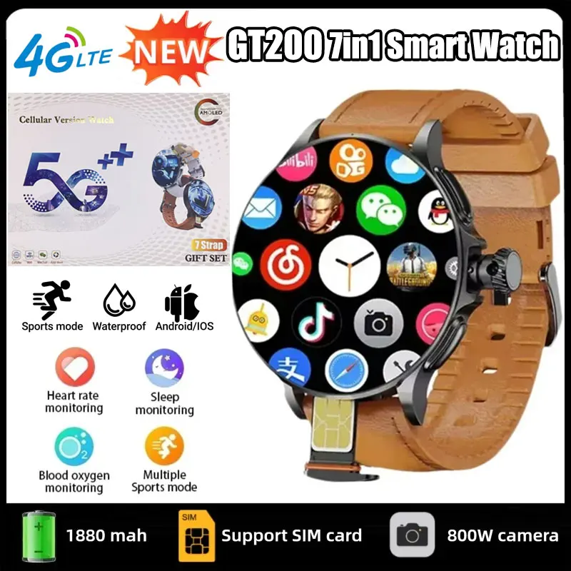 GT200 5G Smart Watch 1.95 Inch - Smartwatch Watches For Women With Gps recension och pris